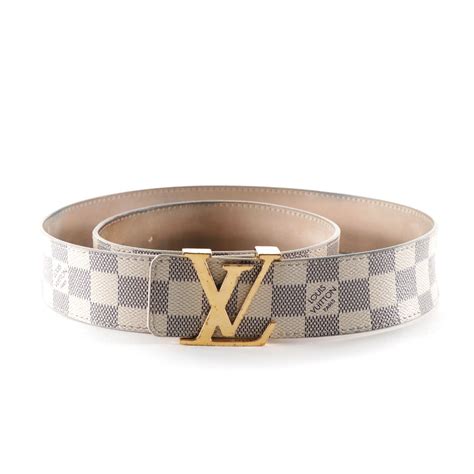 fake white damier louis vuitton belt|Louis Vuitton belt size 40.